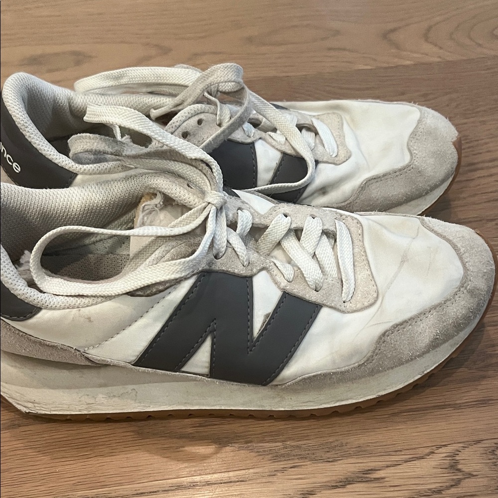 New Balance women’s  White and Gray Sneakers